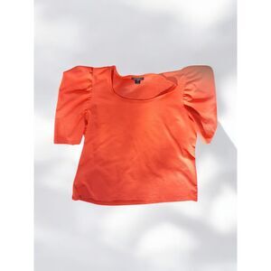 ASHLEY STEWART Plus Size 26/28 Solid Puff Sleeve Blouse Top